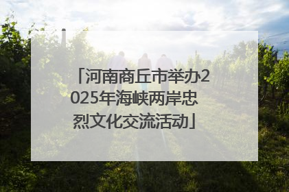 河南商丘市举办2025年海峡两岸忠烈文化交流活动
