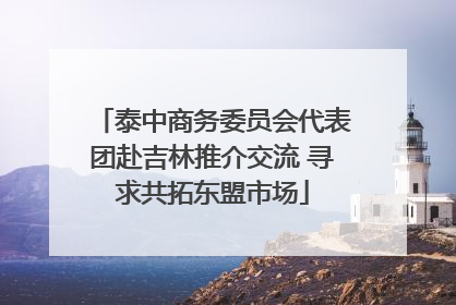 泰中商务委员会代表团赴吉林推介交流 寻求共拓东盟市场
