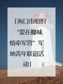 海口市组织“爱在椰城 情牵军营”军地青年联谊活动