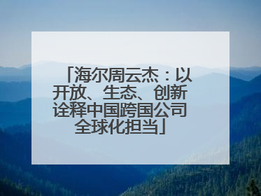 海尔周云杰：以开放、生态、创新诠释中国跨国公司全球化担当