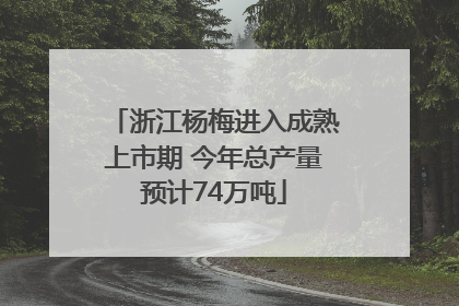 浙江杨梅进入成熟上市期 今年总产量预计74万吨