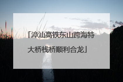 漳汕高铁东山跨海特大桥栈桥顺利合龙
