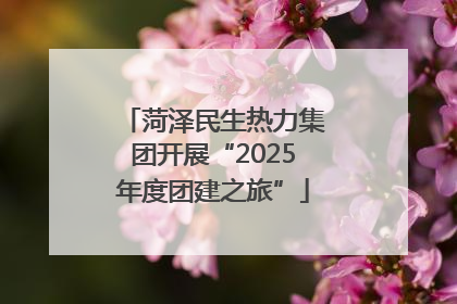 菏泽民生热力集团开展“2025年度团建之旅”