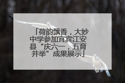 荷韵飘香，大妙中学参加宜宾江安县“庆六一，五育并举”成果展示
