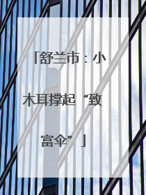 舒兰市：小木耳撑起“致富伞”