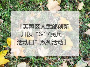 芙蓉区人武部创新开展“6·17民兵活动日”系列活动