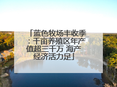 蓝色牧场丰收季：千亩养殖区年产值超三千万 海产经济活力足