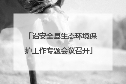 诏安全县生态环境保护工作专题会议召开