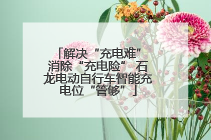 解决“充电难” 消除“充电险” 石龙电动自行车智能充电位“管够”