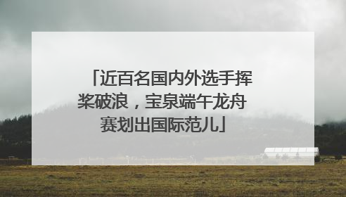 近百名国内外选手挥桨破浪，宝泉端午龙舟赛划出国际范儿