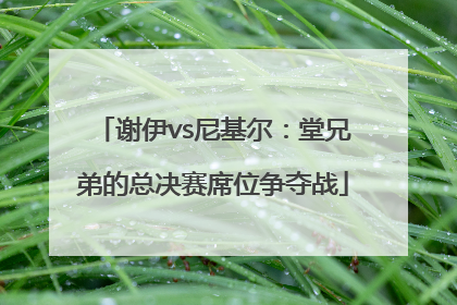 谢伊vs尼基尔：堂兄弟的总决赛席位争夺战
