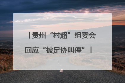 贵州“村超”组委会回应“被足协叫停”