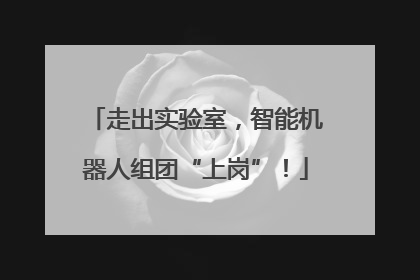 走出实验室，智能机器人组团“上岗”！