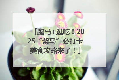 跑马+逛吃！2025“紫马”必打卡美食攻略来了！