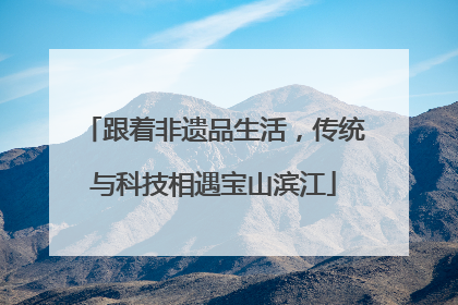 跟着非遗品生活，传统与科技相遇宝山滨江