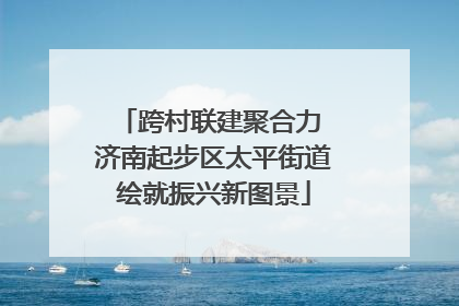 跨村联建聚合力 济南起步区太平街道绘就振兴新图景