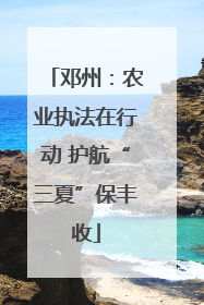 邓州：农业执法在行动 护航“三夏”保丰收