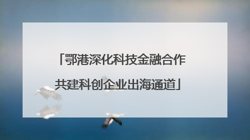 鄂港深化科技金融合作 共建科创企业出海通道