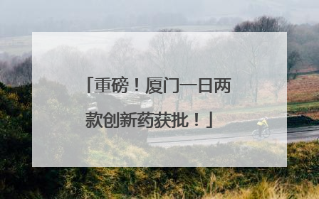 重磅！厦门一日两款创新药获批！