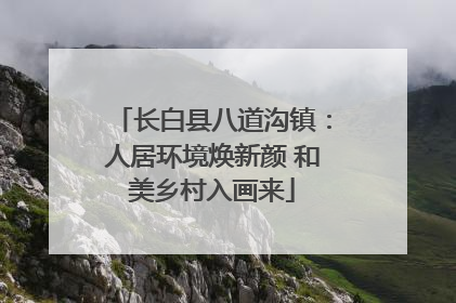 长白县八道沟镇：人居环境焕新颜 和美乡村入画来