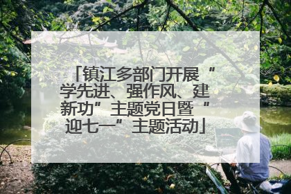 镇江多部门开展“学先进、强作风、建新功”主题党日暨“迎七一”主题活动