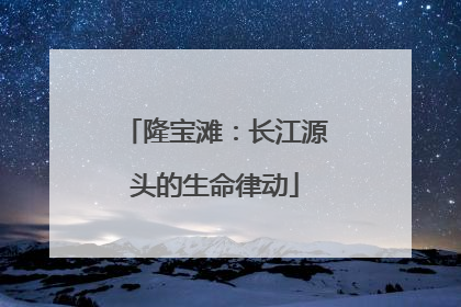 隆宝滩：长江源头的生命律动