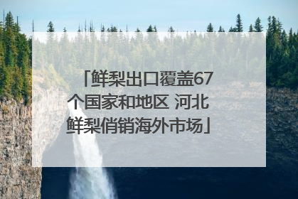 鲜梨出口覆盖67个国家和地区 河北鲜梨俏销海外市场