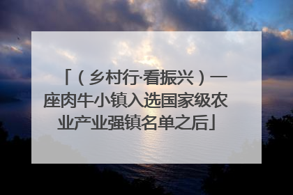（乡村行·看振兴）一座肉牛小镇入选国家级农业产业强镇名单之后
