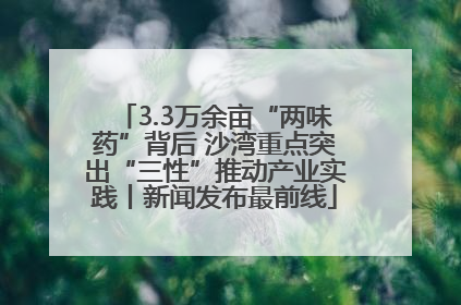 3.3万余亩“两味药”背后 沙湾重点突出“三性”推动产业实践丨新闻发布最前线