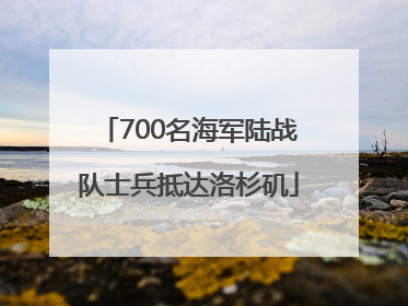 700名海军陆战队士兵抵达洛杉矶