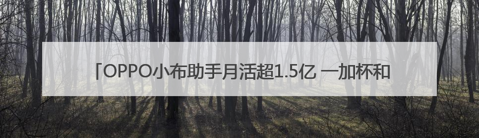 OPPO小布助手月活超1.5亿 一加杯和平精英高校总决赛收官｜通讯Plus·早报